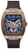  Shop Authentic Guess Phoenix Multifunction Blue Dial Brown Leather Strap Watch for Men - GW0202G2 - Luxxuri