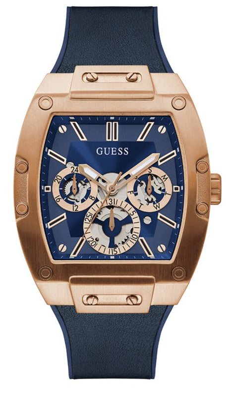  Shop Authentic Guess Phoenix Multifunction Blue Dial Blue Rubber Strap Watch for Men - GW0202G4 - Luxxuri