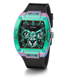  Shop Authentic Guess Phoenix Multifunction Black Dial Black Rubber Strap Watch for Men - GW0202G5 - Luxxuri