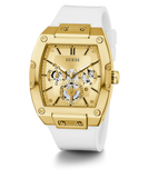  Shop Authentic Guess Phoenix Multifunction Gold Dial White Leather Strap Watch for Men - GW0202G6 - Luxxuri