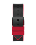 Guess Phoenix Multifunction Black Dial Black & Red Rubber Strap Watch for Men - GW0202G7