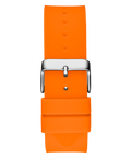 Guess Phoenix Multifunction Black Dial Orange Rubber Strap Watch For Men - GW0203G10