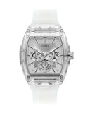  Shop Authentic Guess Phoenix Multi Function Silver Dial White Rubber Strap Watch for Men - GW0203G1 - Luxxuri