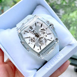  Shop Authentic Guess Phoenix Multi Function Silver Dial White Rubber Strap Watch for Men - GW0203G1 - Luxxuri