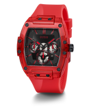  Shop Authentic Guess Phoenix Multifunction Black Dial Red Rubber Strap Watch for Men - GW0203G5 - Luxxuri