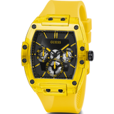  Shop Authentic Guess Phoenix Multi Function Black Dial Yellow Rubber Strap Watch for Men - GW0203G6 - Luxxuri