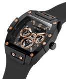  Shop Authentic Guess Phoenix Multifunction Black Dial Black Silicone Strap Watch For Men - GW0203G8 - Luxxuri