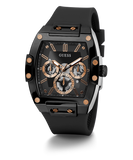  Shop Authentic Guess Phoenix Multifunction Black Dial Black Silicone Strap Watch For Men - GW0203G8 - Luxxuri