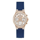  Shop Authentic Guess Moonlight Diamonds White Dial Blue Rubber Strap Watch for Women - GW0257L3 - Luxxuri