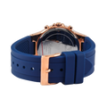 Guess Moonlight Diamonds White Dial Blue Rubber Strap Watch for Women - GW0257L3