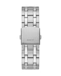 Guess Continental Black Dial Silver Steel Strap Watch for Men - GW0260G1