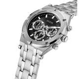  Shop Authentic Guess Continental Black Dial Silver Steel Strap Watch for Men - GW0260G1 - Luxxuri