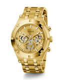  Shop Authentic Guess Continental Gold Dial Gold Steel Strap Watch For Men - GW0260G4 - Luxxuri