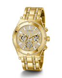  Shop Authentic Guess Continental Diamonds Gold Dial Gold Steel Strap Watch for Men - GW0261G2 - Luxxuri