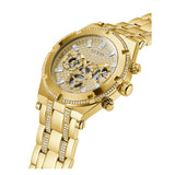  Shop Authentic Guess Continental Diamonds Gold Dial Gold Steel Strap Watch for Men - GW0261G2 - Luxxuri