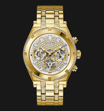  Shop Authentic Guess Continental Diamonds Gold Dial Gold Steel Strap Watch for Men - GW0261G2 - Luxxuri