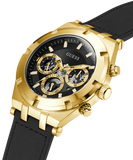  Shop Authentic Guess Continental Black Dial Black Rubber Strap Watch for Men - GW0262G2 - Luxxuri