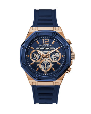  Shop Authentic Guess Momentum Chronograph Blue Dial Blue Rubber Strap Watch for Men - GW0263G2 - Luxxuri