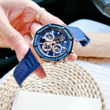  Shop Authentic Guess Momentum Chronograph Blue Dial Blue Rubber Strap Watch for Men - GW0263G2 - Luxxuri