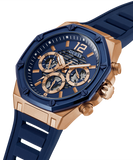  Shop Authentic Guess Momentum Chronograph Blue Dial Blue Rubber Strap Watch for Men - GW0263G2 - Luxxuri