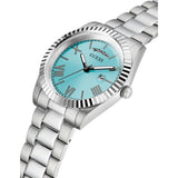  Shop Authentic Guess Connoisseur Turquoise Dial Silver Steel Strap Watch for Men - GW0265G11 - Luxxuri