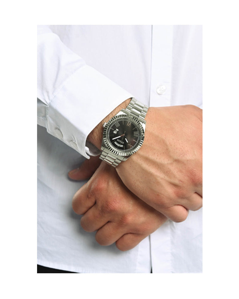  Shop Authentic Guess Connoisseur Black Dial Silver Steel Strap Watch for Men - GW0265G1 - Luxxuri