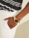  Shop Authentic Guess Connoisseur Black Dial Gold Steel Strap Watch for Men - GW0265G3 - Luxxuri