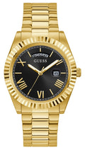  Shop Authentic Guess Connoisseur Black Dial Gold Steel Strap Watch for Men - GW0265G3 - Luxxuri