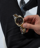 Shop Authentic Guess Connoisseur Black Dial Two Tone Steel Strap Watch for Men - GW0265G5 - Luxxuri