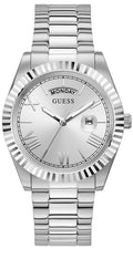  Shop Authentic Guess Connoisseur Silver Dial Silver Steel Strap Watch for Men - GW0265G6 - Luxxuri