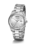  Shop Authentic Guess Connoisseur Silver Dial Silver Steel Strap Watch for Men - GW0265G6 - Luxxuri