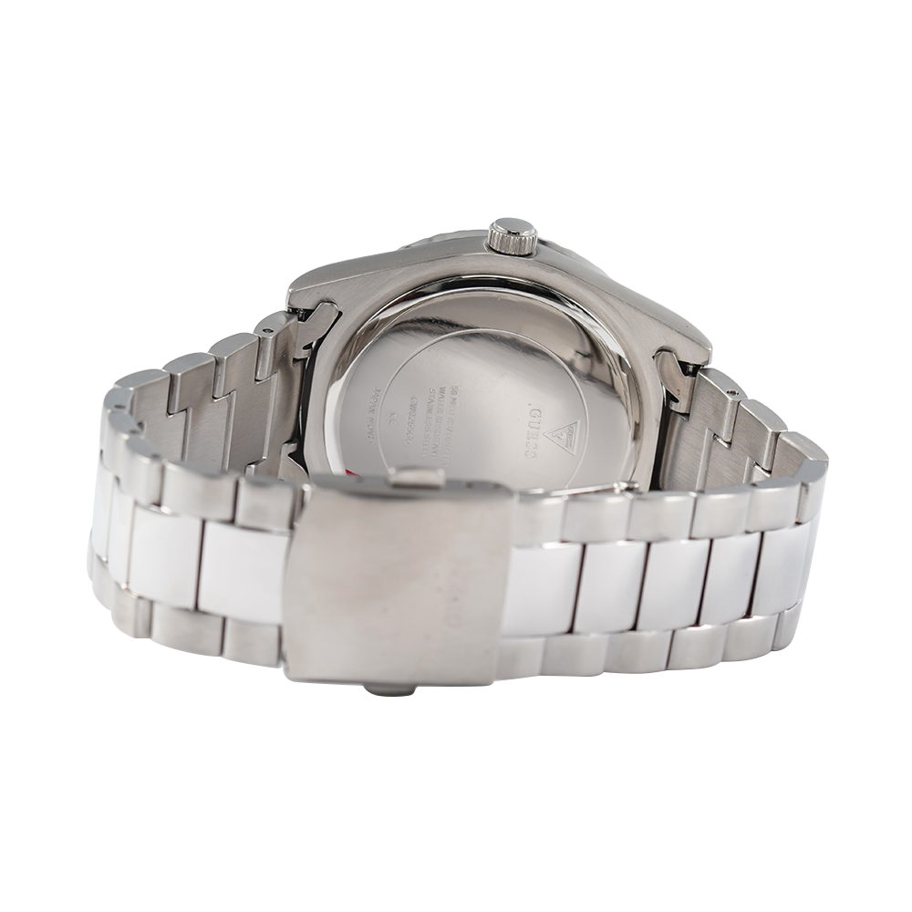  Shop Authentic Guess Connoisseur Silver Dial Silver Steel Strap Watch for Men - GW0265G6 - Luxxuri