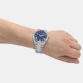  Shop Authentic Guess Connoisseur Blue Dial Silver Steel Strap Watch for Men - GW0265G7 - Luxxuri