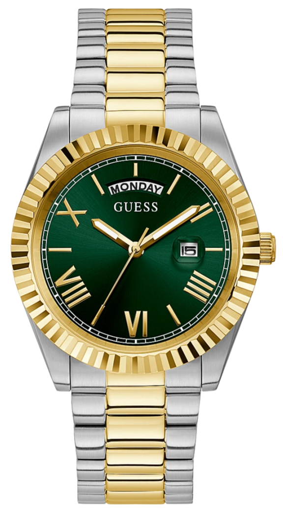  Shop Authentic Guess Connoisseur Green Dial Two Tone Steel Strap Watch for Men - GW0265G8 - Luxxuri
