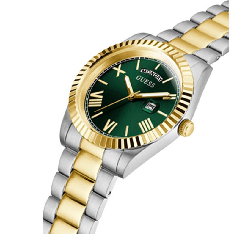  Shop Authentic Guess Connoisseur Green Dial Two Tone Steel Strap Watch for Men - GW0265G8 - Luxxuri