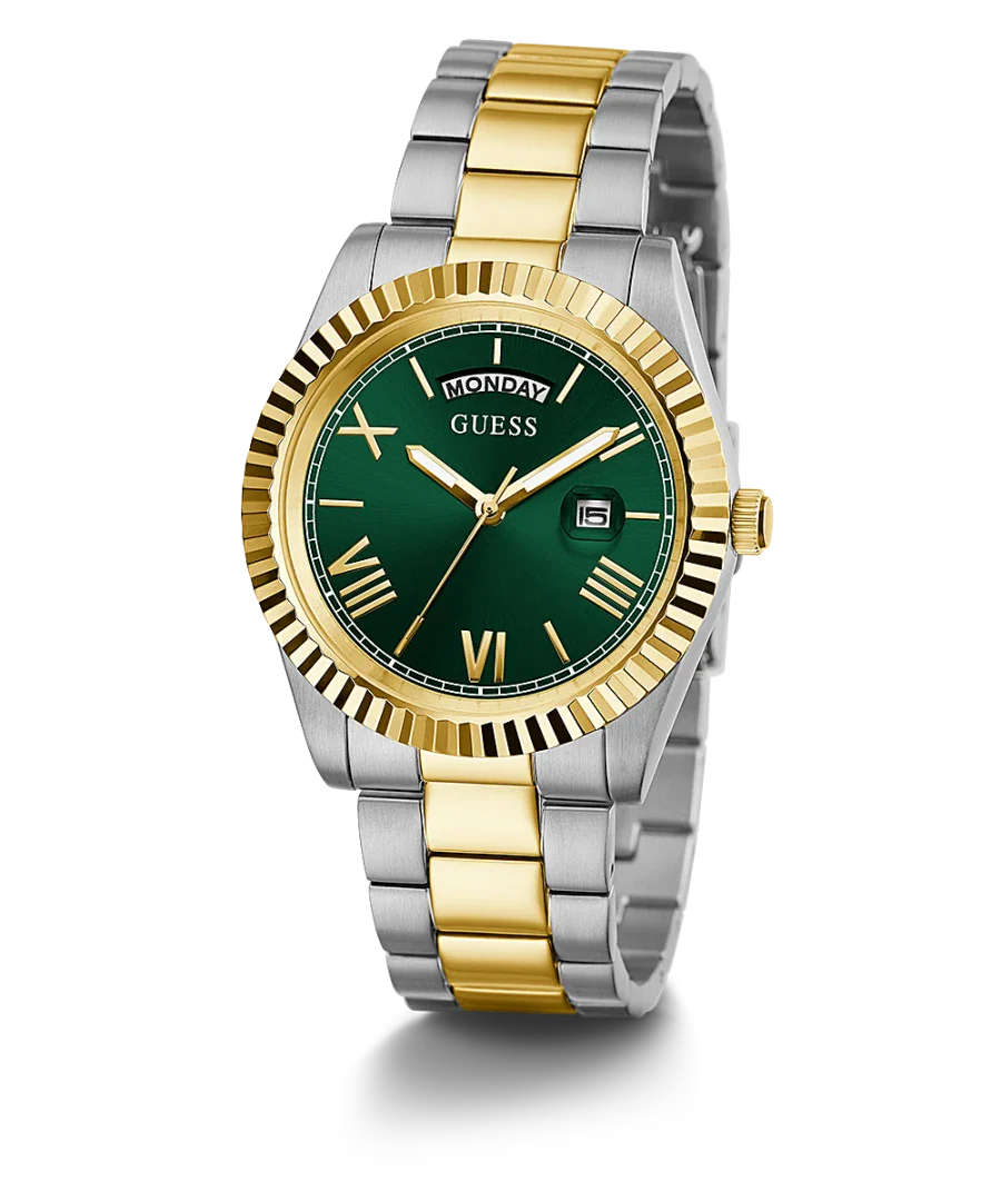  Shop Authentic Guess Connoisseur Green Dial Two Tone Steel Strap Watch for Men - GW0265G8 - Luxxuri