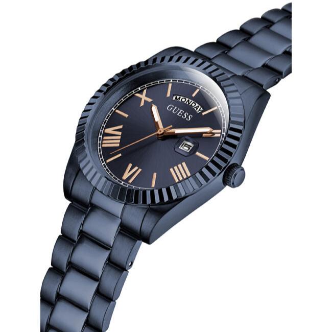  Shop Authentic Guess Connoisseur Quartz Blue Dial Blue Steel Strap Watch For Men - GW0265G9 - Luxxuri