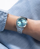  Shop Authentic Guess Luna Quartz Blue Dial Silver Steel Strap Watch For Women - GW0308L4 - Luxxuri