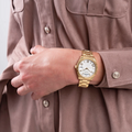  Shop Authentic Guess Luna White Dial Gold Steel Strap Watch for Women - GW0308L2 - Luxxuri