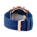 Guess Eclipse White Dial Blue Rubber Strap Watch for Women - GW0315L2