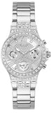  Shop Authentic Guess Moonlight Multi Function Diamonds Silver Dial Silver Steel Strap Watch for Women - GW0320L1 - Luxxuri