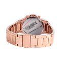 Guess Moonlight Multi Function Diamonds White Dial Rose Gold Steel Strap Watch for Women - GW0320L3