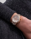  Shop Authentic Guess Glitz Multi Function Diamonds Pink Dial Rose Gold Steel Strap Watch for Women - GW0320L6 - Luxxuri