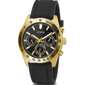 Guess Sport Multifunctional Black Dial Black Rubber Strap Watch for Men - GW0332G2
