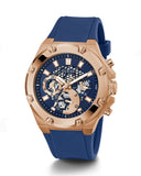  Shop Authentic Guess Third Gear Analog Blue Dial Blue Rubber Strap Watch for Men - GW0334G3 - Luxxuri