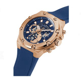  Shop Authentic Guess Third Gear Analog Blue Dial Blue Rubber Strap Watch for Men - GW0334G3 - Luxxuri