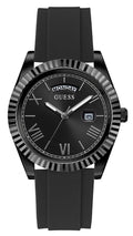  Shop Authentic Guess Connoisseur Black Dial Black Silicone Strap Watch For Men - GW0335G1 - Luxxuri