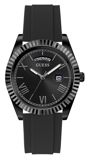  Shop Authentic Guess Connoisseur Black Dial Black Silicone Strap Watch For Men - GW0335G1 - Luxxuri