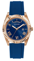  Shop Authentic Guess Connoisseur Blue Dial Blue Silicone Strap Watch For Men - GW0335G2 - Luxxuri