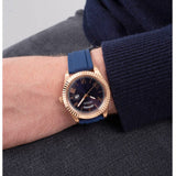  Shop Authentic Guess Connoisseur Blue Dial Blue Silicone Strap Watch For Men - GW0335G2 - Luxxuri